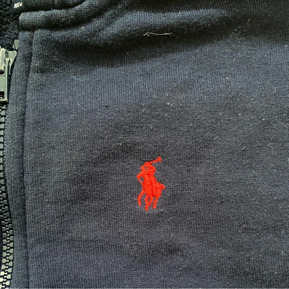 Vintage Polo by Ralph Lauren Kid’s Sz 6X Navy Full Zip Hoodie‎